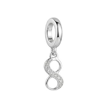 Eternity hænger charm 6 mm sølv , fra Christina Jewelry & Watches